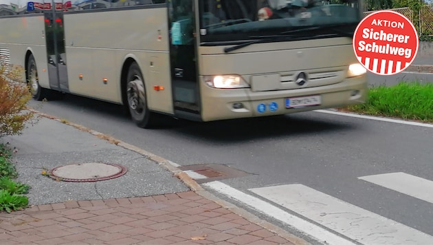 Der Schutzweg beim Finkensteiner Hof in Finkenstein könnte leicht zur Falle werden. (Bild: zVg)