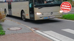 Der Schutzweg beim Finkensteiner Hof in Finkenstein könnte leicht zur Falle werden. (Bild: zVg)