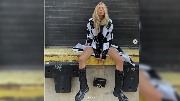 Elsa Hosk trägt die Chunky Boots bereits. (Bild: instagram.com/elsahosk)