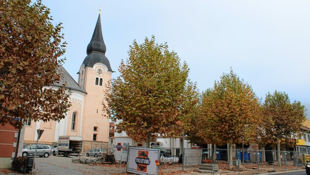 Die Pfarrkirche in Griffen wurde beschmiert. (Bild: Schager Gerlinde)