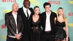 Seal brachte Laura Strayer mit zur Netflix-Premiere, Leni Klum ihren Freund Aris Rechevsky (Bild: 2021 Getty Images)
