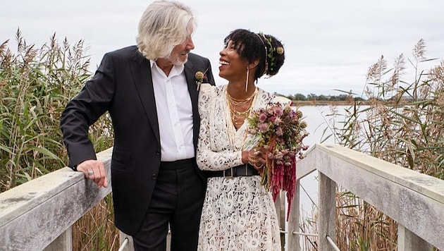 Roger Waters sagte zum vierten Mal Ja: Er heiratete seine Ex-Fahrerin Kamilah Chavis in den Hamptons. (Bild: instagram.com/rogerwaters)
