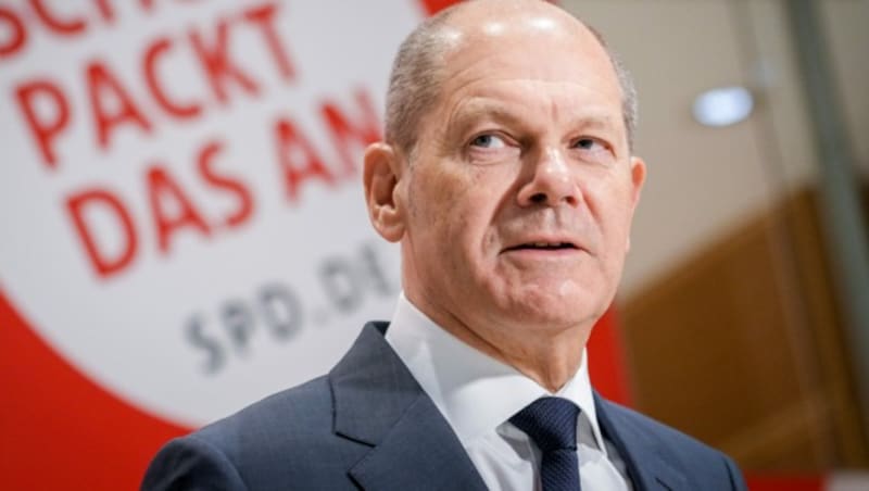 Für die Impfpflicht: Der zukünftige deutsche Kanzler Olaf Scholz (Bild: APA/dpa/Kay Nietfeld)