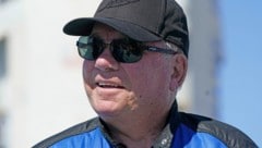 William Shatner am Blue-Origin-Spaceport in Van Horn in Texas, Wednesday (Bild: APA/AP Photo/LM Otero)