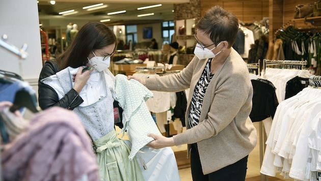 FFP2-Maske im Modehandel (Bild: Holitzky Roland)