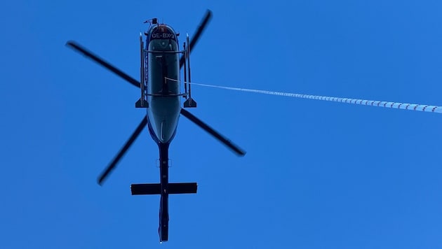 Der Polizeihelikopter Libelle übernahm die Alpinbergung. (Bild: LPD NÖ)