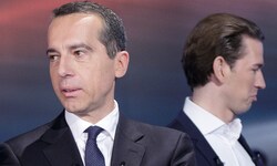 Ex-Bundeskanzler Christian Kern übte scharfe Kritik an Sebastian Kurz. Das ließ ...