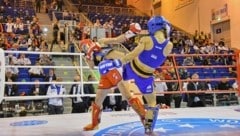 Stella Hemetsberger (blau) hofft auf eine Medaille. (Bild: ÖBFK Austria)