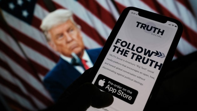 „Truth Social“ heißt die Plattform, mit der Trump „der Tyrannei“ der großen Tech-Konzerne die ...