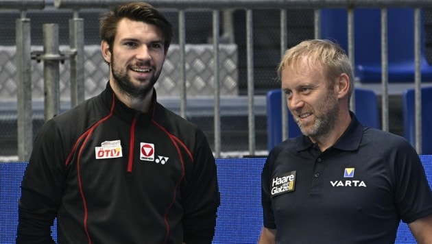 Jurij Rodionov und Stefan Koubek (Bild: APA/HANS PUNZ)