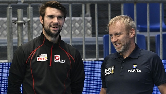 Jurij Rodionov und Stefan Koubek (Bild: APA/HANS PUNZ)