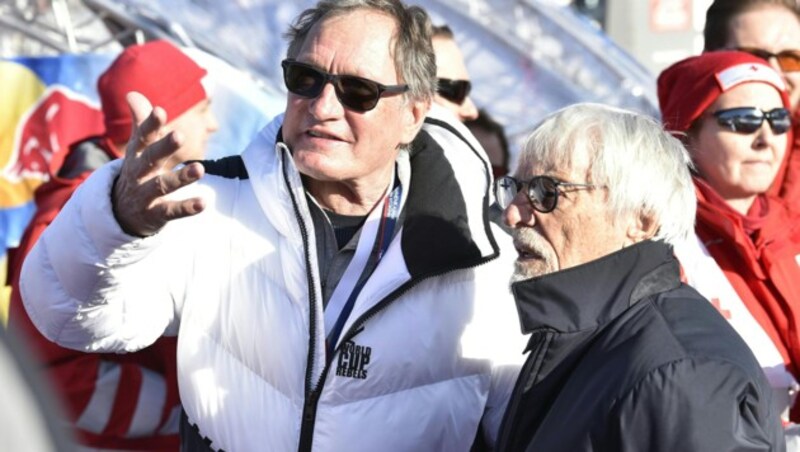 Franz Klammer und Bernie Ecclestone (Bild: APA/HANS PUNZ)