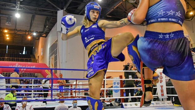 Stella Hemetsberger steht im Finale der WAKO Weltmeisterschaft im Kickboxen. (Bild: ÖBFK)