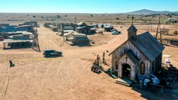 Das Filmset im US-Bundesstaat New Mexico (Bild: AP)
