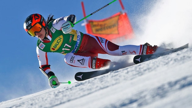 Fingers are also crossed for Stephanie Brunner in Rankweil on Saturday. (Bild: AP)