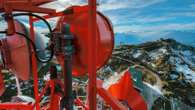 Blick vom Dobratsch-Sender in Richtung Gailtal (Bild: Wallner Hannes)