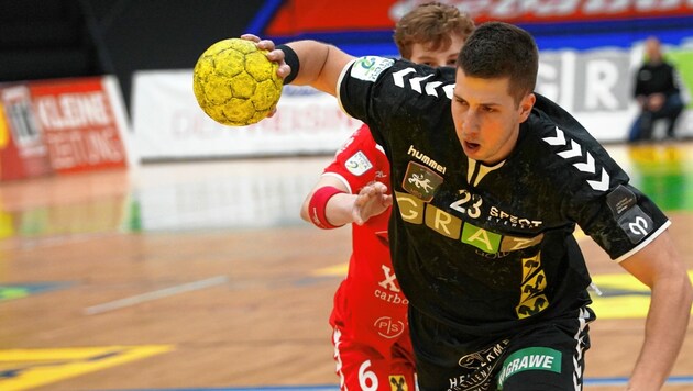 Nemanja Belos braucht mit der HSG Graz dringend Punkte im Derby. (Bild: Pail Sepp)