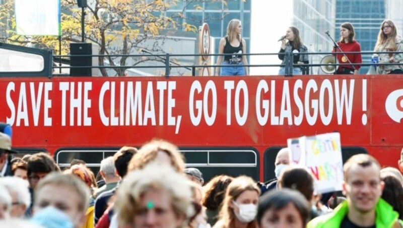 Klima-Demo in Brüssel im Vorfeld des Weltklimagipfels in Glasgow (Bild: REUTERS)