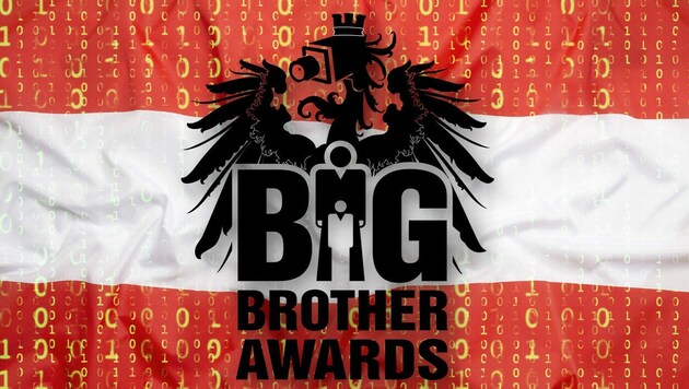 (Bild: stock.adobe.com/Birgit Korber, bigbrotherawards.at, Krone KREATIV)