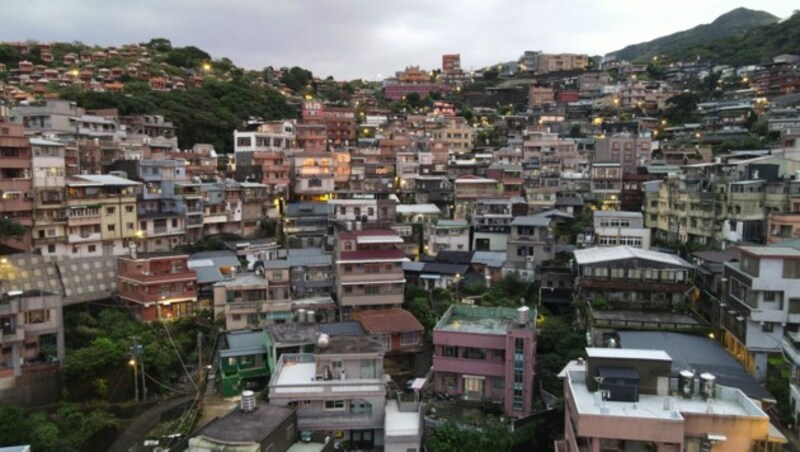 Das Bergdorf Jioufen, eine Touristenattraktion in Tawain. (Bild: AFP)