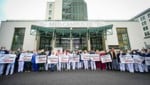 Demonstration des Krankenhauspersonals in Linz (Bild: Alexander Schwarzl)