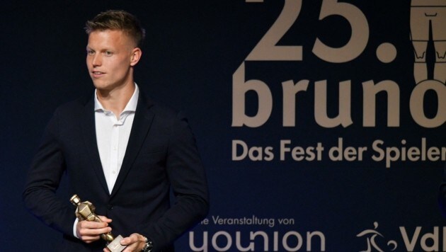 Bester Goalie der Vorsaison: Austrias Patrick Pentz. (Bild: HERBERT NEUBAUER)