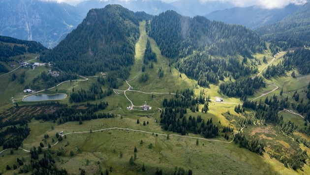 Panoramaaufnahme, auch mit Blick auf das Skigebiet Wurzeralm. (Bild: Kerschbaummayr Werner)