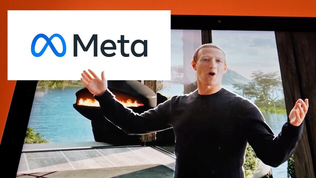 Mark Zuckerberg, Gründer des Facebook-Konzerns Meta (Bild: Krone KREATIV; AP; Facebook)