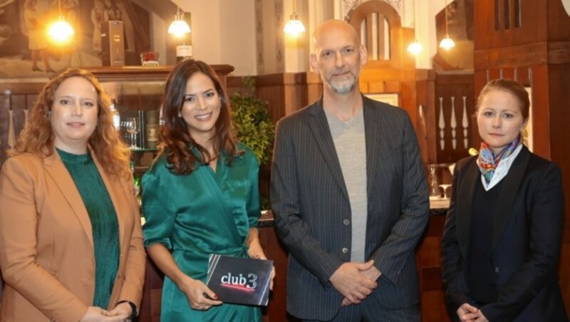 Club 3 im Rathauskeller Wien: Doris Vettermann, Katia Wagner, Clemens Neuhold und Johanna Hager (Bild: Tomschi Peter)