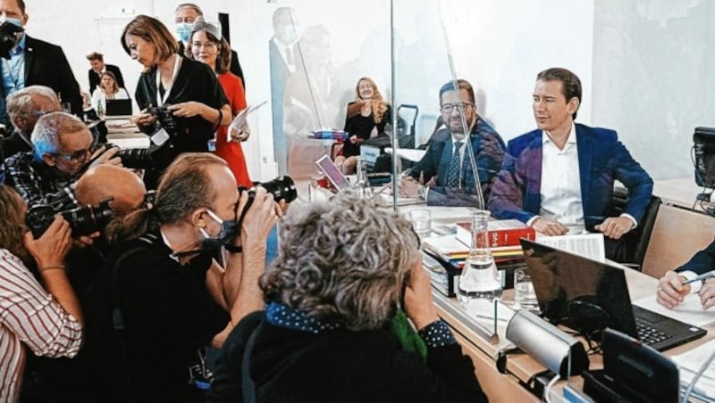 Sebastian Kurz ist nicht mehr Kanzler, bleibt aber im im Fokus der Öffentlichkeit. (Bild: EXPA Pictures)