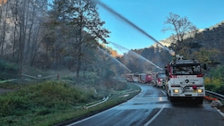 Eine weitere Ausbreitung der Flammen konnte am Freitag verhindert werden. (Bild: APA/EINSATZDOKU)