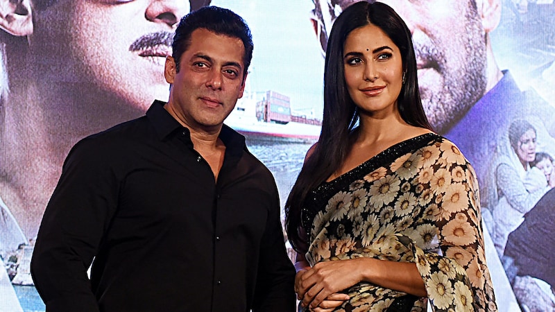 Bollywood stars Salman Khan and Katrina Kaif, filming in Vienna in 2021 (Tiger 3) (Bild: AFP)