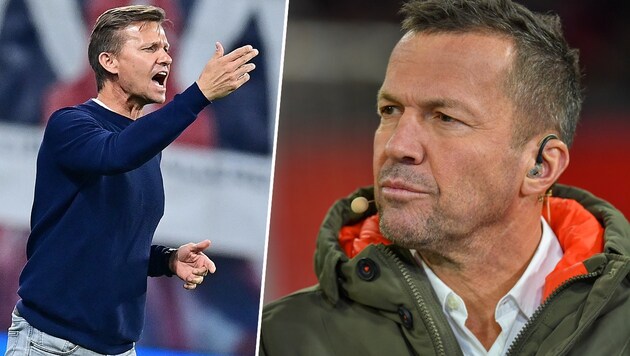 Jesse Marsch (li.) und Lothar Matthäus (Bild: GEPA)