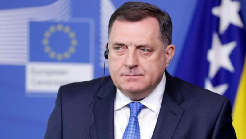 Der bosnische Serbenführer Milorad Dodik (Bild: APA/AFP/EMMANUEL DUNAND)