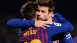 Ein Bild aus dem Jahr 2019: Da war die Welt zwischen Messi und Pique noch in Ordnung. Ob sie das jetzt auch noch ist? (Bild: APA/AFP/Josep LAGO)