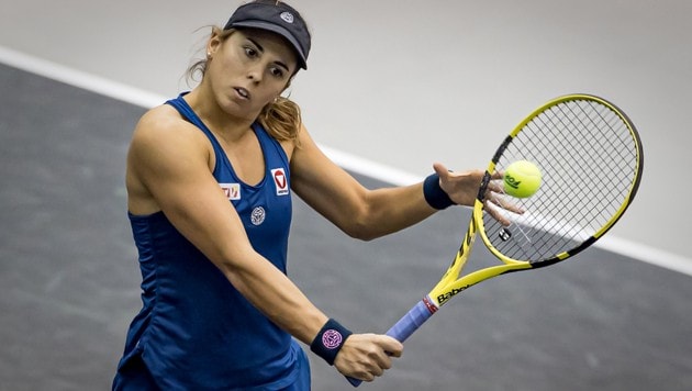 Julia Grabher fehlt nur mehr ein Sieg zum Einzug in den Hauptbewerb der Australian Open. (Bild: GEPA )