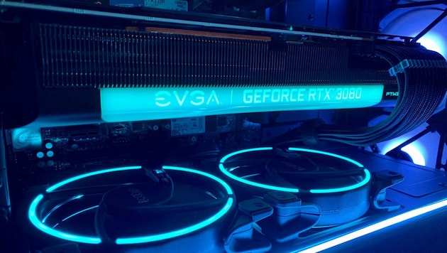 Grafikkarten mit Nvidia-GPU sind nicht nur bei Gamern beliebt, sondern auch in der Kryptogeld-Industrie äußerst gefragt. (Bild: EVGA)