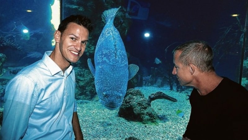 Matthias Westhoff mit „Krone“-Redakteur Stefan Weinberger (Bild: Zwefo)