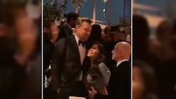 Lauren Sanchez drückt sich an Leonardo DiCaprio - während ihr Freund, Amazon-Gründer Jeff Bezos, wie ein Statist daneben steht. (Bild: twitter.com/2cooI2blog)