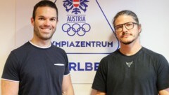 Martin Rinderer (li.) und Marc Sohm haben die Studie am Olympiazentrum initiiert. (Bild: Olympiazentrum Vorarlberg)