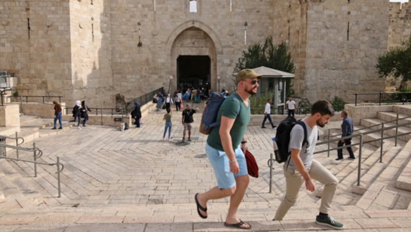 Touristen in Jerusalem (Bild: Ahmad GHARABLI / AFP)