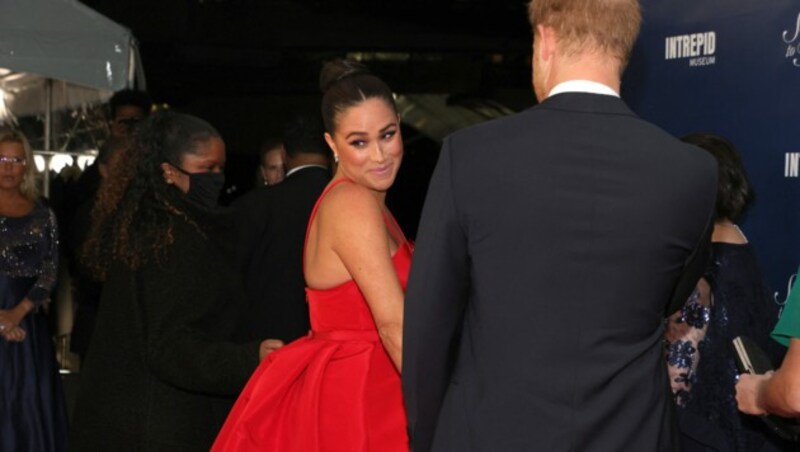 Harry und Meghan bei der Salute To Freedom Gala in New York (Bild: APA/Dia Dipasupil/Getty Images/AFP )