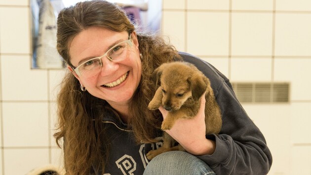 Dr. Claudia Herka bittet wieder um Weihnachtspackerl für "ihre" Tiere. (Bild: Michael Fraller)