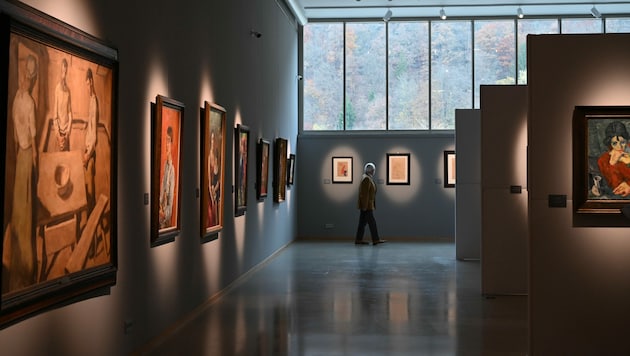Im Erdgeschoß werden zahlreiche Werke der Klassichen Moderne gezeigt. (Bild: Markus Wenzel)