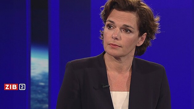 SPÖ-Chefin Pamela Rendi-Wagner in der „ZiB 2“ (Bild: Screenshot: tvthek.orf.at)