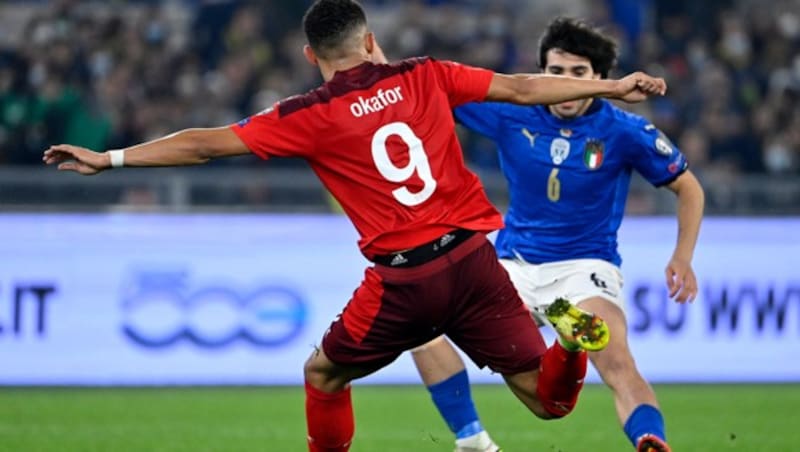 Noah Okafor (Bild: APA/AFP/Alberto PIZZOLI)