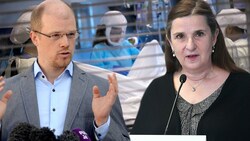 Seit Monaten drängen Experten wie Andreas Bergthaler und Dorothee von Laer auf einen seriösen Umgang mit der Pandemie. (Bild: APA/HELMUT FOHRINGER, Charlie Ehlert/University of Utah Health via AP, APA/Herbert Pfarrhofer, Krone KREATIV)