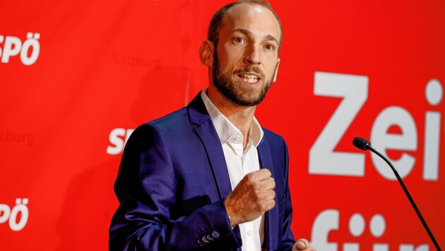 Er greift Landeshauptmann Haslauer an: SPÖ-Chef David Egger. (Bild: Markus Tschepp)