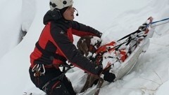 Für die Bergung der Rassehund ließ deren Besitzer keinen Cent springen. (Bild: Bergrettung Sölden)