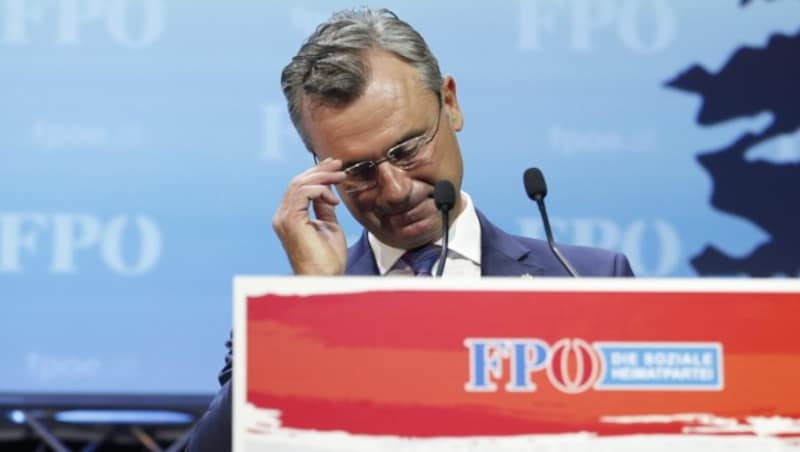 Ob sich Hofer selbst noch einmal in den Wahlkampf begibt, bleibt offen - die FPÖ werde aber mit Sicherheit einen Kandidaten aufstellen, erklärte er. (Bild: APA/ERWIN SCHERIAU)